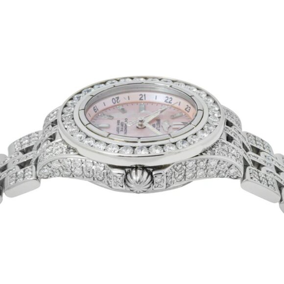 Breitling Starliner A71340 30MM Pink Mother of Pearl Dial With Diamond Bezel & B